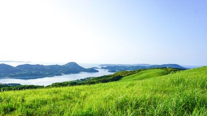 Fototapeta premium 長崎県平戸市の川内峠からの景色