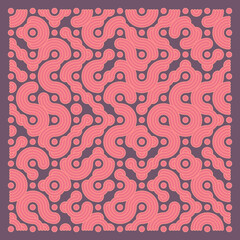 Color truchet tiling connections illustration