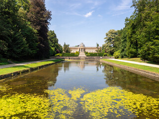 Royal Museum for Central Africa located in Park van Tervuren on a sunny day in summer, Tervuren,...