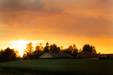 Dom na wsi w Norwegii