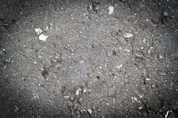 Grunge asphalt texture. Road close-up. Template for an inscription.