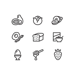 abstract food icon logo