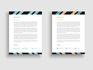 Obraz premium Corporate and modern letterhead template design