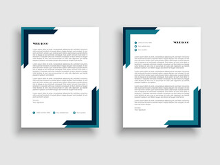 Obraz premium Corporate and modern letterhead template design