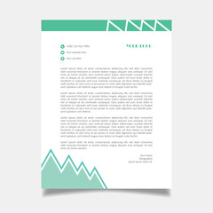Creative and modern letterhead template design