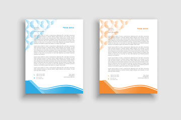 Creative and modern letterhead template design