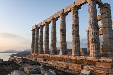 Fototapeta premium ancient greek temple poseidon