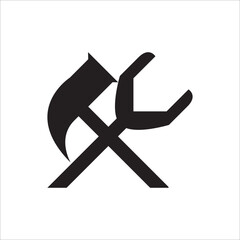 Hammer and wrench icon template web