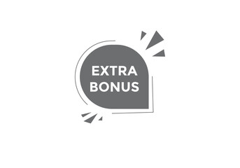 Extra bonus Colorful label sign template. Extra bonus symbol web banner.

