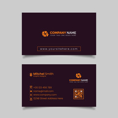 Creative Modern Business Card Template With Clean Design
