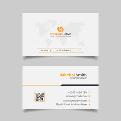 Creative Modern Business Card Template With Clean Design
