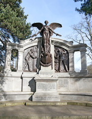 Titanic Memorial in Southampton, UK. Erected over 100 years ago to commemorate the local crewmen who lost their lives when the ship sank. 
