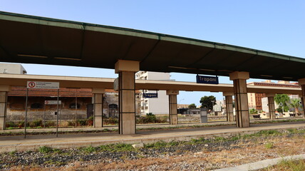 Fototapeta premium Trapani, Sicily (Italy): Trapani Rail Station