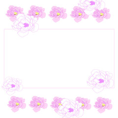 Floral Flowers vector  rose peone wedding