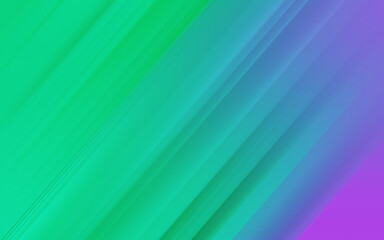 Cool backdrop background for creative design. Color gradient. 3d rendering. (Green diagonal lines)