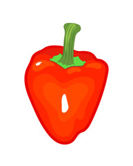 red pepper vegetables healthy food icon illustration design
