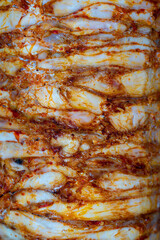 Obraz na płótnie Canvas Doner kebab popular fast food cooked on a vertical rotisserie.
