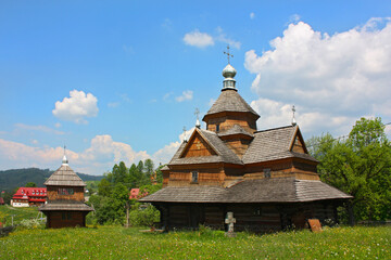 Fototapeta na wymiar Church Nativity of the Virgin in Vorokhta, Ukraine 