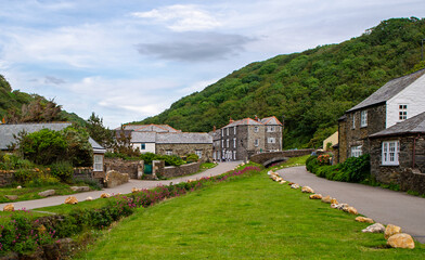 Fototapeta na wymiar The picturesque village of Boscastle in North Cornwall, United Kingdom