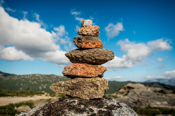 Pile of granite stones