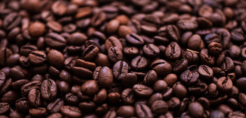 Coffee beans background