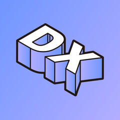 DXデジタルトランスフォーメーション3D文字　白背景