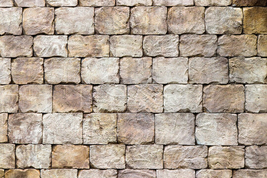 grey stone brick wall texture background