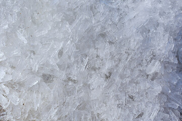 Obraz premium cold background ice broken, crystal frost winter snow abstract