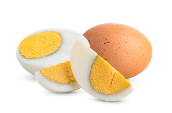 Boiled Egg Isolated On White