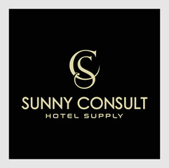 unique cs initials logo design