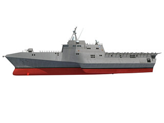 Warship. Naval Forces. Military ship © 3D Horse