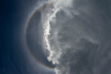 Obraz premium flight over the earth