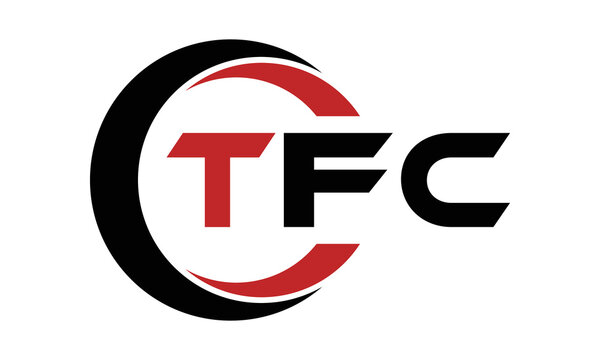 TFC three letter swoosh logo design vector template | monogram logo | abstract logo | wordmark logo | letter mark logo | business logo | brand logo | flat logo | minimalist logo | text | word | symbol