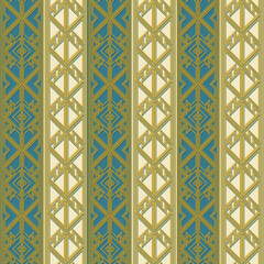 Gold frame geometric pattern
