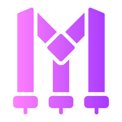 suspenders gradient icon
