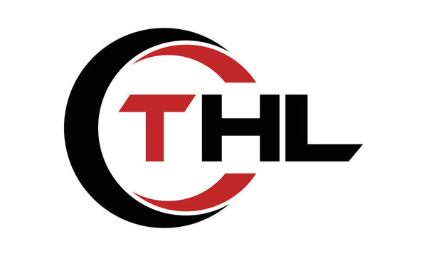 THL three letter swoosh logo design vector template | monogram logo | abstract logo | wordmark logo | letter mark logo | business logo | brand logo | flat logo | minimalist logo | text | word | symbol