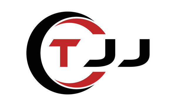 TJJ three letter swoosh logo design vector template | monogram logo | abstract logo | wordmark logo | letter mark logo | business logo | brand logo | flat logo | minimalist logo | text | word | symbol