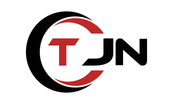 TJN three letter swoosh logo design vector template | monogram logo | abstract logo | wordmark logo | letter mark logo | business logo | brand logo | flat logo | minimalist logo | text | word | symbol