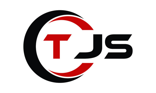 TJS three letter swoosh logo design vector template | monogram logo | abstract logo | wordmark logo | letter mark logo | business logo | brand logo | flat logo | minimalist logo | text | word | symbol