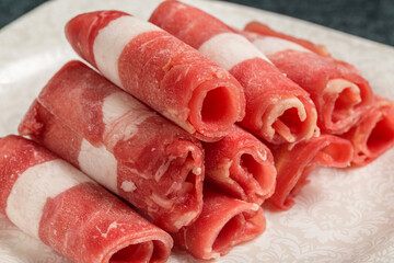 Fresh and delicious lamb rolls
