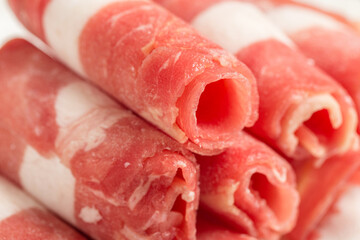 Fresh and delicious lamb rolls