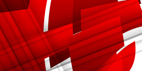Abstract red and white geometry background