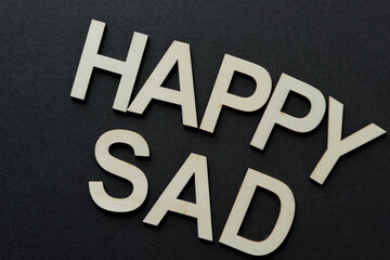 happy sad