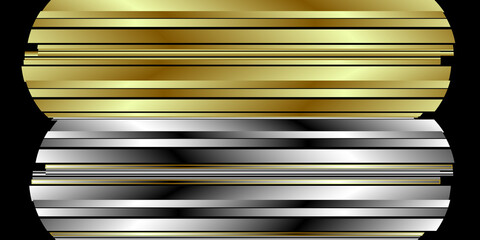 Abstract gold and silver background