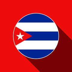 Fototapeta premium Country Cuba. Cuba flag. Vector illustration.