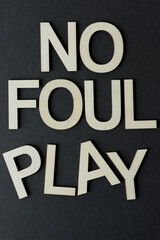 no foul play