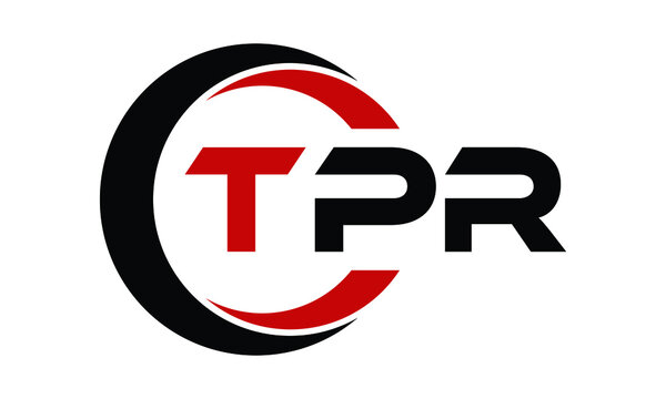 TPR three letter swoosh logo design vector template | monogram logo | abstract logo | wordmark logo | letter mark logo | business logo | brand logo | flat logo | minimalist logo | text | word | symbol