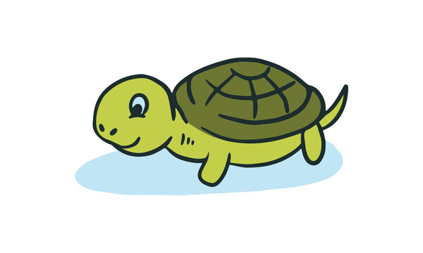 Cute Turtle Cartoon 