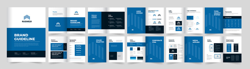  Brand Guideline Layout and Logo Guideline Template Design