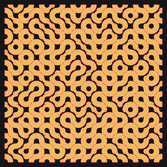 Color truchet tiling connections illustration